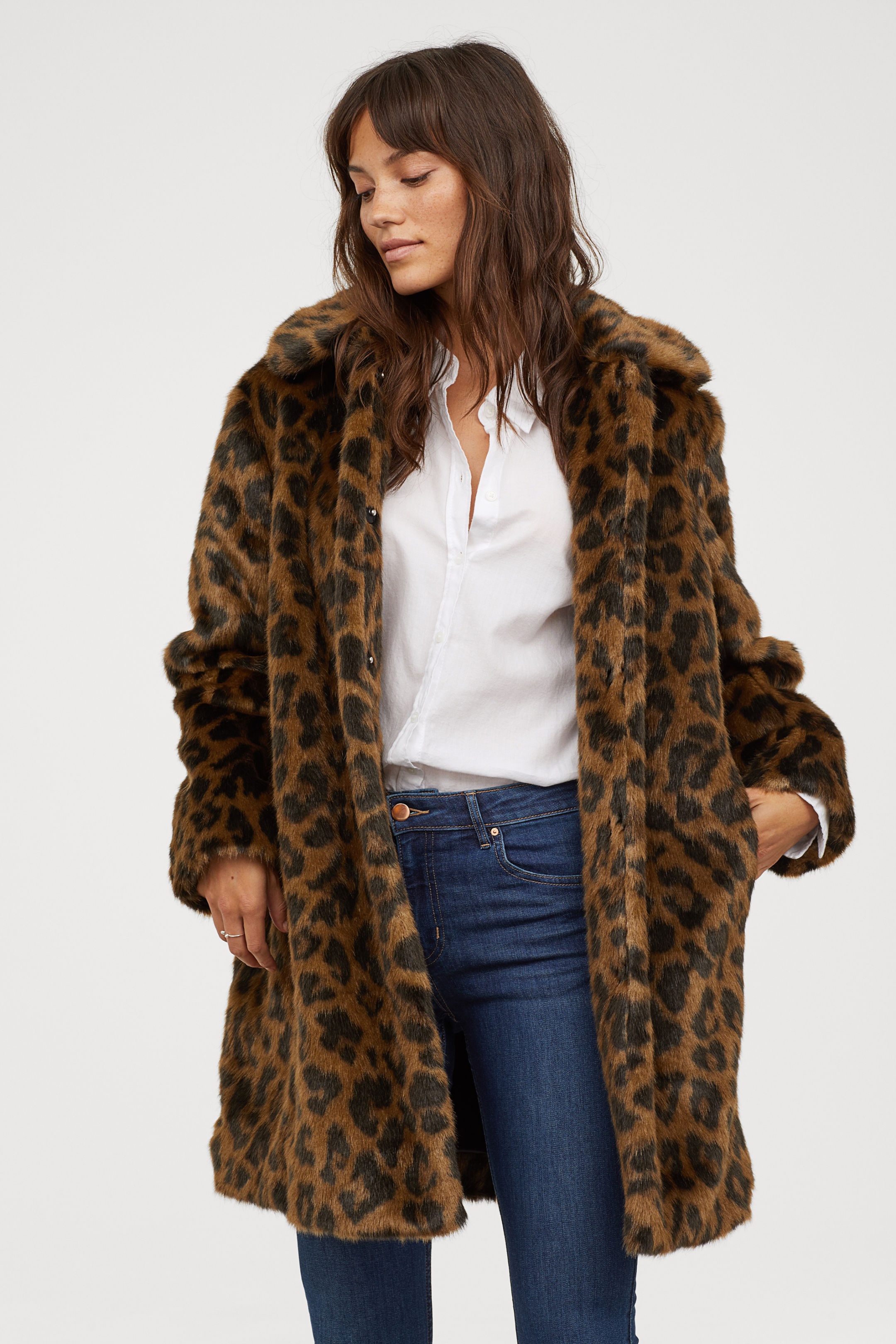 manteau leopard bershka